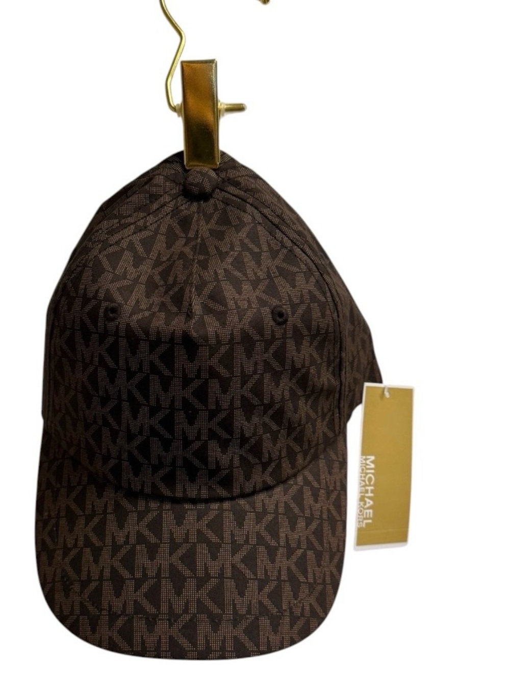 Michael Kors Brown MK Monogram Baseball Cap